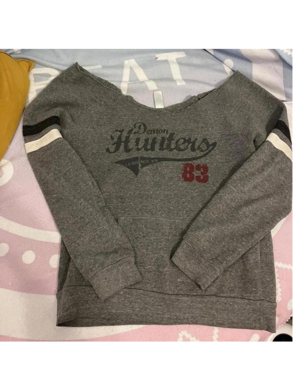 Supernatural "Demon Hunters" Baseball Style Sweatshirt (Medium)